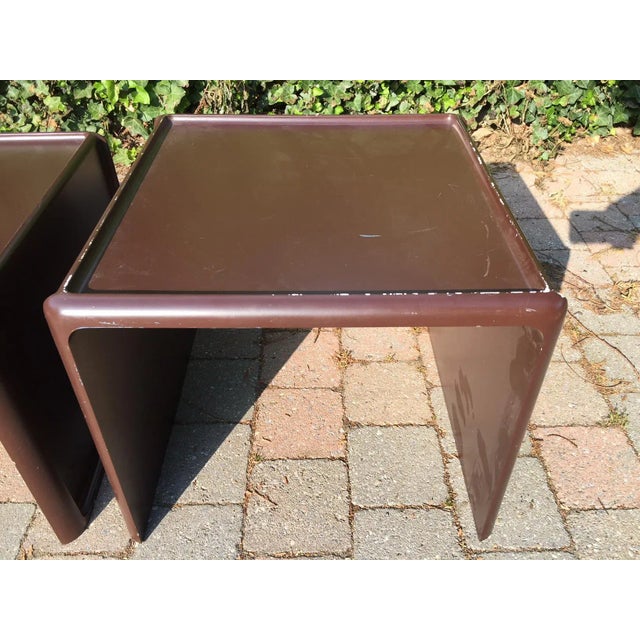 Nesting Tables by Peter Ghyczy for Horn Collection, 1970s, Set of 3 For Sale - Image 6 of 13