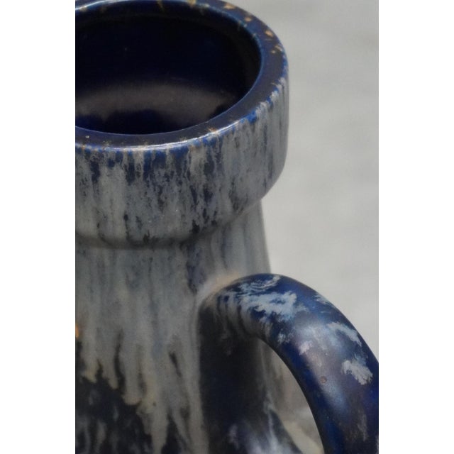 Large Fat Lava Cobalt Blue Floor Vase from Scheurich, West Germany, 1970s, in Very Good conditions. Designed 1970 to 1979...