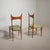 Italian Dining Chairs in Wood, 1950s, Set of 2 For Sale - Image 6 of 12