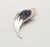 Vintage 1960s Signed Crown Trifari Rhodium Plated Faux-Sapphire Brooch For Sale In Philadelphia - Image 6 of 6