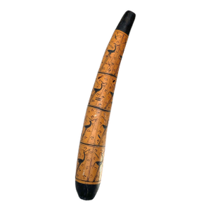 Vintage Hausa Shantu Percussion Flute With Stand From Nigeria - 25" H