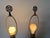 Red 1960s Vintage Chinese Hand-Painted Porcelain Table Lamps With Red Floral Motifs – Pair For Sale - Image 8 of 12