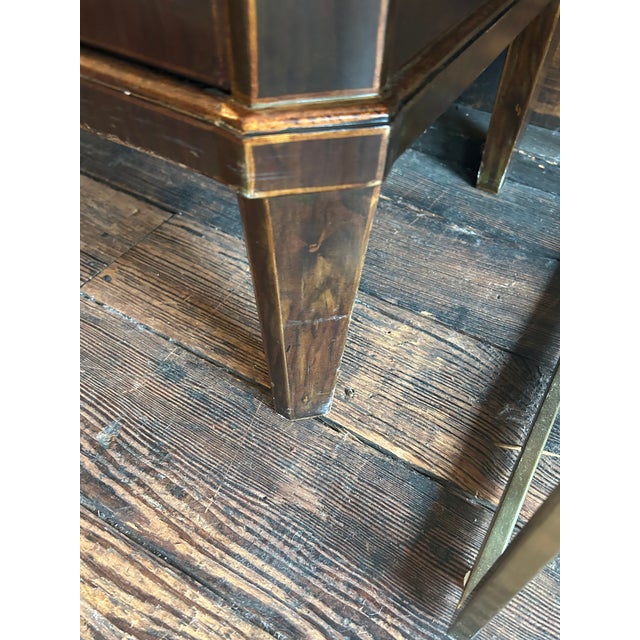 Marquetry Style Neoclassical Cabinet Console For Sale - Image 12 of 12