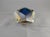 Blue Vintage Murano Sommerso Glass Bowl in the Style of Flavio Poli For Sale - Image 8 of 10