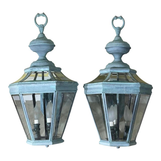 Pair of Vintage Solid Brass Wall Hanging For Sale