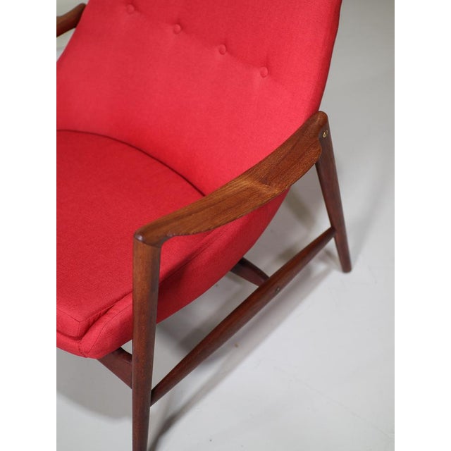 Armchair in Teak and Red Upholstery by Rastad & Relling for Dokka Möbler, Norway, 1950s For Sale - Image 12 of 15