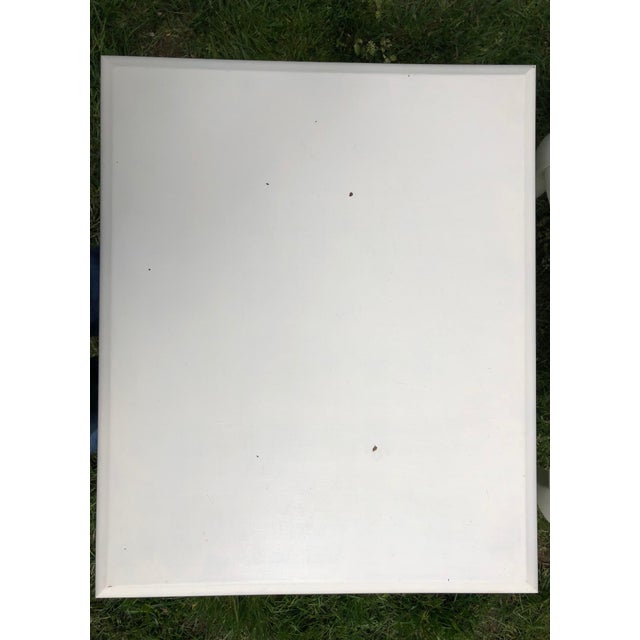 Late 20th Century Pair End Side Tables White Painted Queen Anne Style For Sale In Washington DC - Image 6 of 11