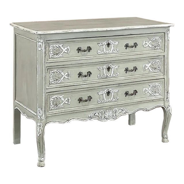 Antique Country French Painted Commode For Sale