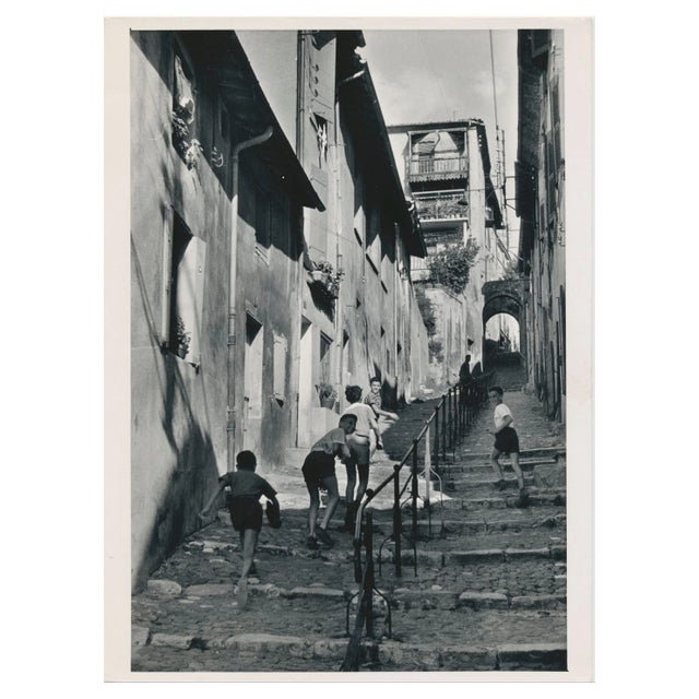 Stairs, France, 1950s, Black & White Photograph For Sale
