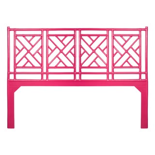 Chippendale Headboard California King - Pink For Sale