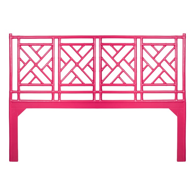 Chippendale Headboard California King - Pink For Sale