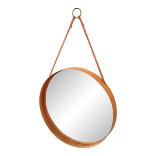 1960s Pine Wall Mirror by Nils Troed For Sale