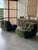 A Plush Pair of 1970s Italian Lounge Chairs in newly upholstered green velvet. Super comfy and of Intuitive Design, these...