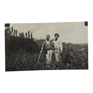 1930's "Photographers Hiking in the Great Outdoors With Kodak Camera" Photo For Sale
