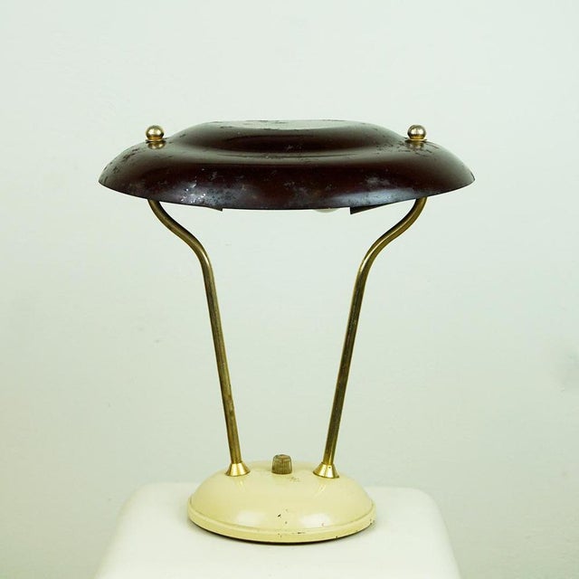 Mid-Century Italian Adjustable Brass Table Lamp, 1950s For Sale - Image 6 of 12