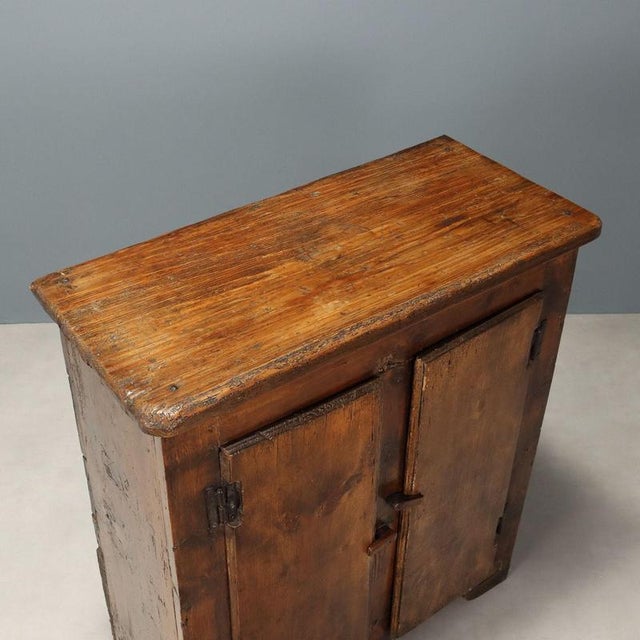 Wood Cabinet in Stained Fir For Sale - Image 7 of 9