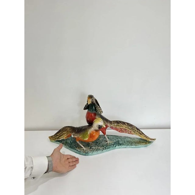 1950s Large Ceramic Pheasant Figure, Italy, 1950s For Sale - Image 5 of 7