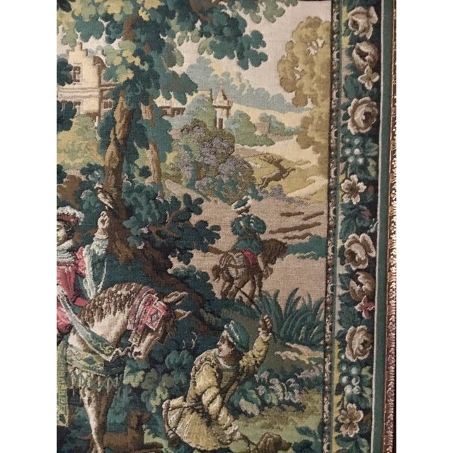 French Needlepoint Tapestry, Framed - 2 of 2 For Sale - Image 9 of 11
