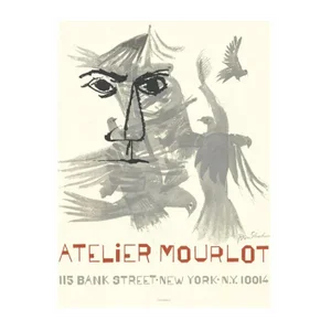 Ben Shahn - Atelier Mourlot - 1970 Lithograph 28" X 21" Art Exhibit Poster Original