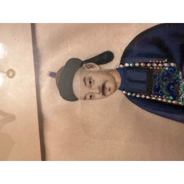 Late 18th Century Early 19th Century Chinese Painting of a Nobleman in Period Clothes For Sale - Image 5 of 12