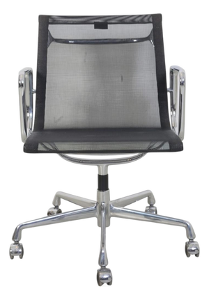 Vintage EA-117 Office Chair in Black Mesh by Charles Eames, 1990s