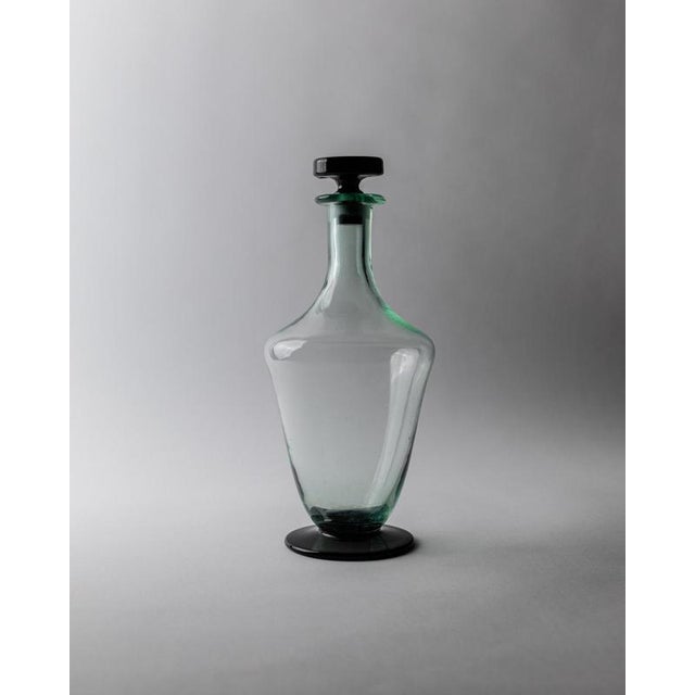 Glass Vintage Murano Glass Decanter with Stopper, 1960s For Sale - Image 7 of 11