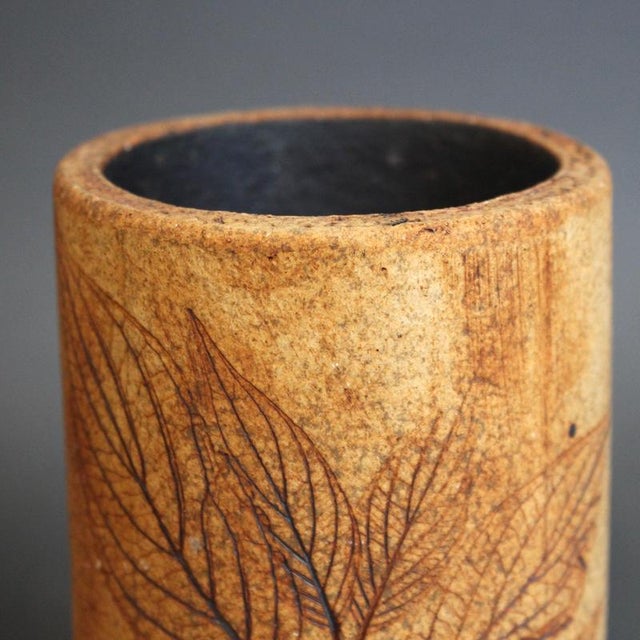 French Stoneware Vase by Ramonde Leduc, 1960s-1970s For Sale - Image 11 of 14