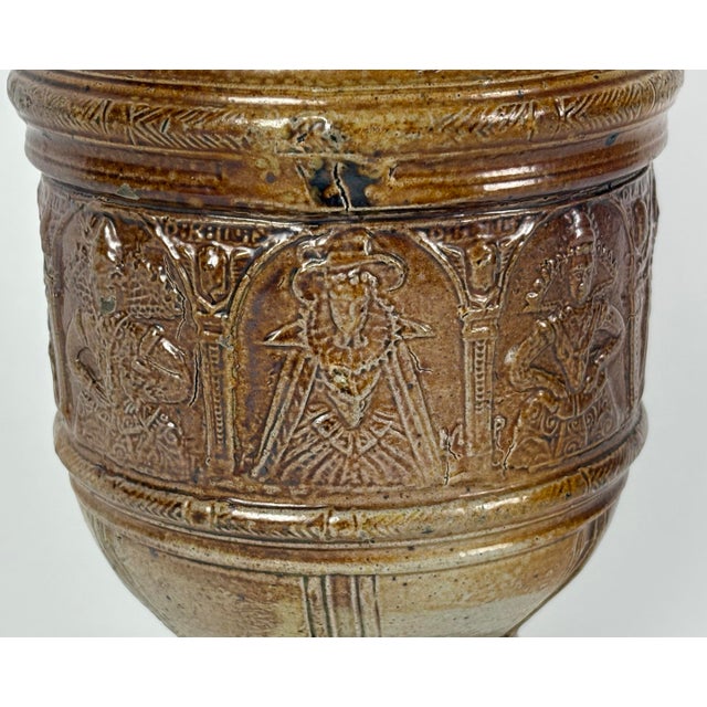 Ceramic Early 1600's German Raeren Stoneware Jug For Sale - Image 7 of 11
