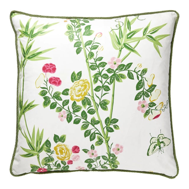 The House of Scalamandré Jardin De Chine Pillow, Spring For Sale