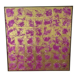 Pink Matrix - Framed - Designed by Cheryl P. Kohloff For Sale