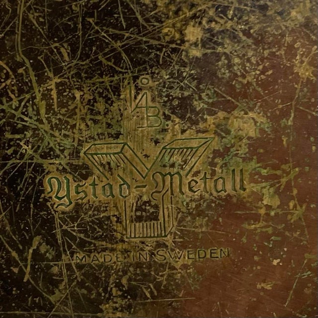 Brass Vintage 1940’s Liljan Lilly Candle Holders Ahlenius Bjork Ystad Metal - a Pair For Sale - Image 8 of 8