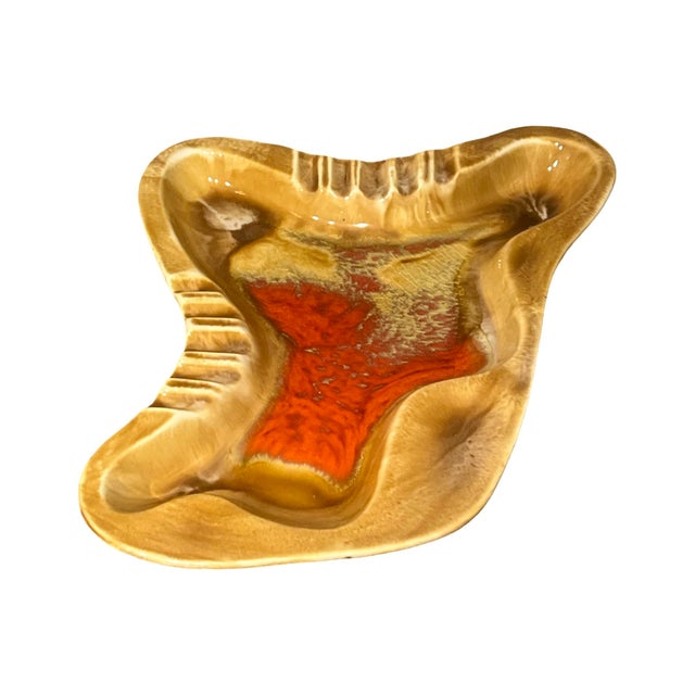 Ceramic Vintage Mid Century Modern Amoeba Maurice of California Usa Pottery Ashtray 402 For Sale - Image 7 of 8
