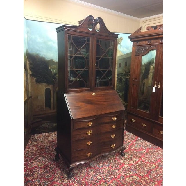 Vintage Secretary Desk, Colonial Furniture Company, Mahogany Desk For Sale - Image 6 of 11