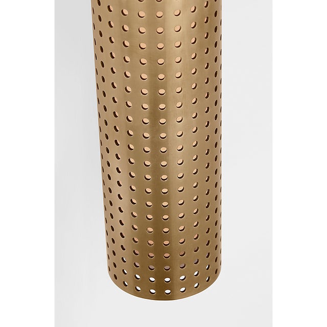 Visual Comfort Kelly Wearstler for Visual Comfort Signature Precision 18" Bullet Sconce in Antique-Burnished Brass with White Glass For Sale - Image 4 of 7