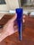 1930s Art Deco Cobalt Blue Depression Dugan Glass Company Automobile Wall Pocket For Sale - Image 5 of 5
