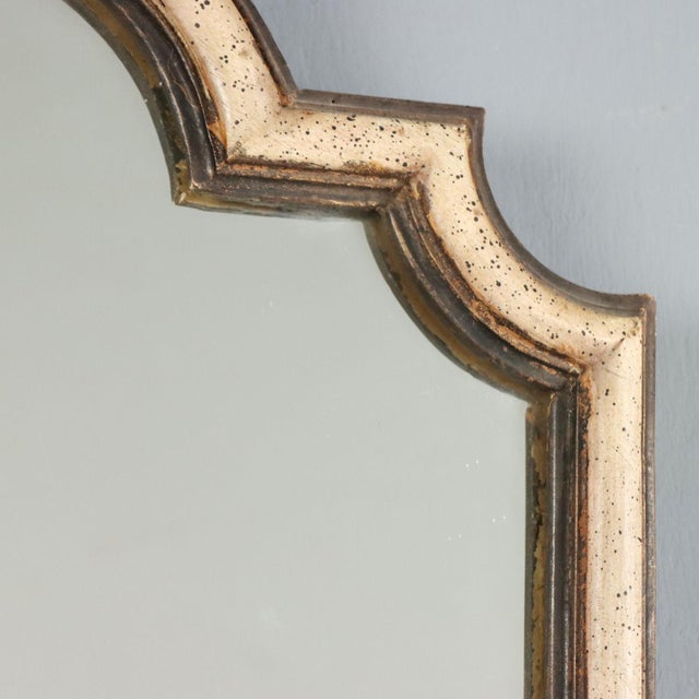 Antique Italian Carved and Lacquered Wood Mirror, 1900s For Sale - Image 11 of 13