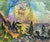 Abstract Oil Painting "Sunrise" by Lebedeva Valentina Nikolaevna For Sale