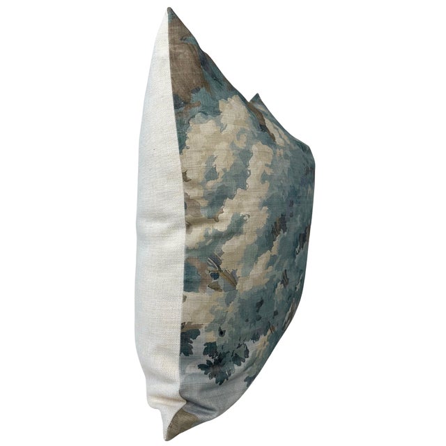 ⭐️ Ships Within 2 Days On the Front: Designer Printed Fabric On the Back: Ivory Linen Fabric All pillow covers are sewn...