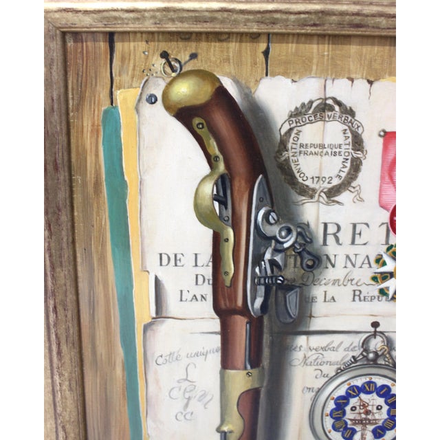 Trompe l'Oeil Oil Painting by Charles Cerny For Sale - Image 4 of 12
