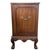1980s Henredon Louis XV Style Serpentine Mahogany Commode With Marble Top & Ball and Claw Feet For Sale - Image 9 of 18