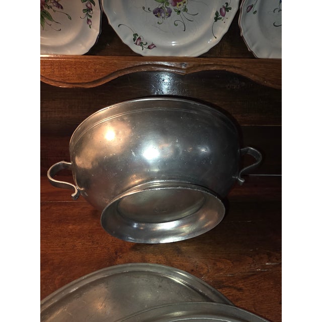 Traditional Italian Cosi Tabellini Pewter Tureen Set For Sale - Image 3 of 12
