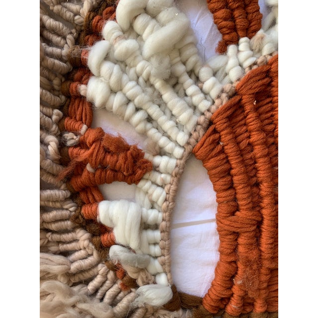 Vintage 1970s Boho Chic Handwoven Macramé Wall Hanging For Sale - Image 10 of 12