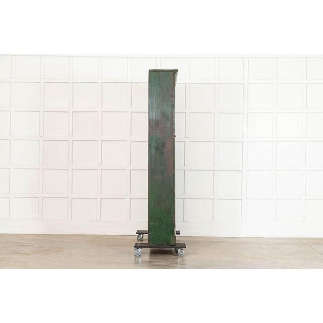 Wood Large 19th Century English Pine Painted Cupboard, 1890 For Sale - Image 7 of 17
