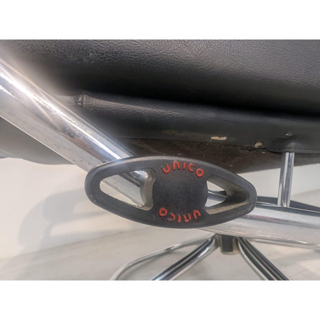 Danish Unico Lounge Chair in Leather and Chrome, 1960s For Sale - Image 15 of 18