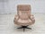 1970s, Danish swivel armchair. Original beige furniture fabric, five fingers steel base. Original very good condition: no...