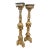 Antique Italian 18 Century Gilt Wood and Mirows Candlestick - A Pair For Sale