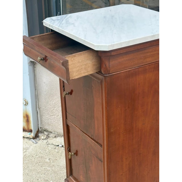 Brown 19th Century Loius Phiilippe Nightstand For Sale - Image 8 of 11