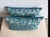 Teal Pair of Fortuny Textile Pillows For Sale - Image 8 of 8