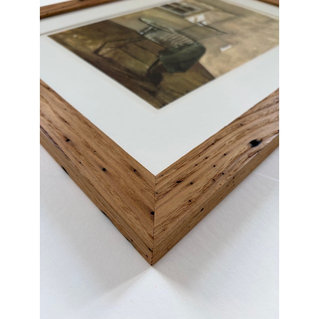 Wood Andrew Wyeth’s “Early October” Framed in American Chestnut For Sale - Image 7 of 9