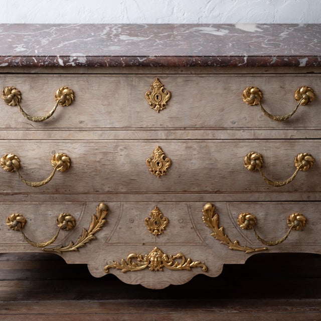 Bleached Louis XV Style Commode, 19th Century For Sale - Image 4 of 12